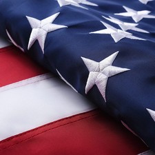 US American Flag 3x5 Made in USA Luxury Embroidered United States Flag Outdoor