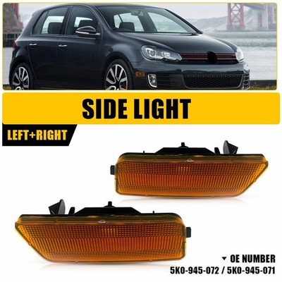Fit Volkswagen MK6 GTI 2010 11-2013 2014 Front Fender Side Light Housings 2X EPF