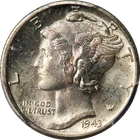 1943-D Mercury Dime PCGS MS66 FB Nice Eye Appeal Strong Strike