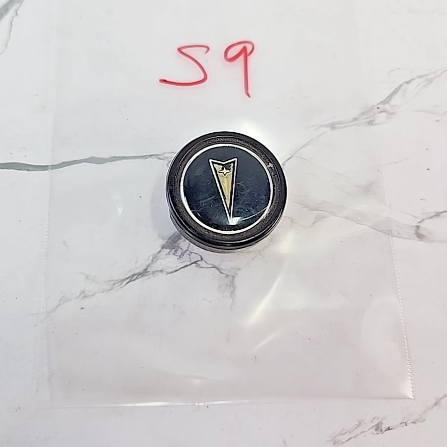 Pontiac 1970-1977 negro con oro 1,25 pulgadas de diámetro flecha palanca de cambios botón OEM usado Foto 4 de 4