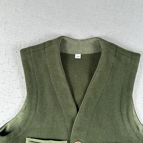 Boreal Mountain Anoraks Vest Men’s Small Green Wool Outdoor Hiking Hunting image 4