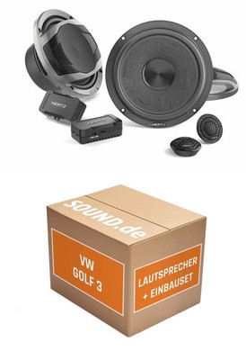 Lautsprecher Armaturenbrett Hertz CK 165L für VW Golf 3 Kompakt + 2/3 türig | 2x