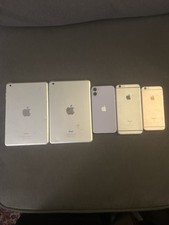Lot of 5 Apple iPhones iPads Untested All Turn On Cosmetically Perfect Condition