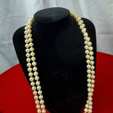 29” Faux Peach Tinted Pearls