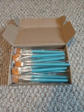 30 Pc Paint Brushes 3/4 Inch  Small Flat Top Bulk Lot