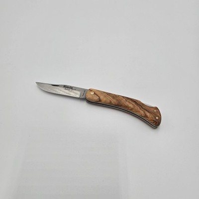 Handmade Pocket Knife - Stainless Steel Folder. Olivewood Handle