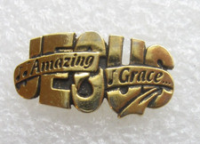 Amazing Grace Jesus Lapel Pin E376