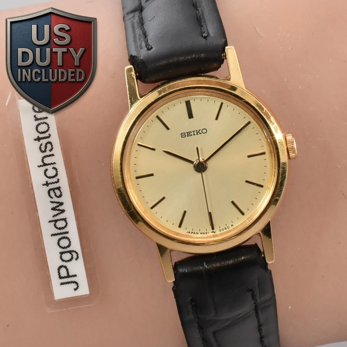 Caja nueva batería. Reloj de cuarzo para mujer N Mint SEIKO de colección...
