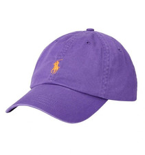 Polo Ralph Lauren Men's One Size Cotton Chino Adjustable Ball Cap Purple