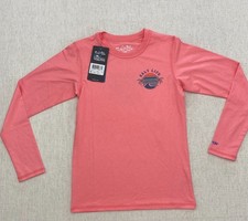 Salt Life Long Sleeve Shirt Youth S Coral Heather SLX Performance Pullover NWT
