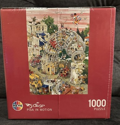 Heye RJ Crisp Pisa in Bewegung 1000-teiliges Puzzle neu und versiegelt