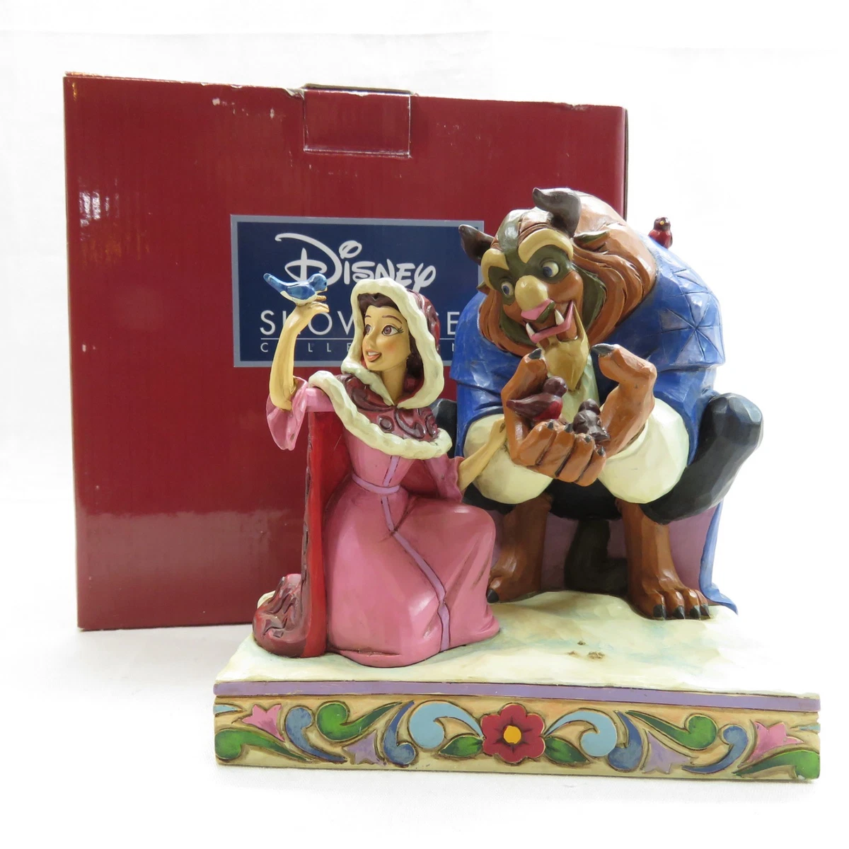 Figurine Jim Shore - La Belle Et La Bête (Carved Collection) - Occasion