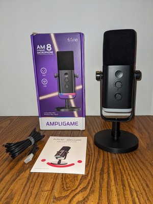FIFINE Ampligame AM8 XLR/USB Gaming / Streaming / Podcast Microphone (Black)