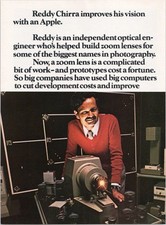 Apple 1981 Vintage 2pg Print Ad Personal Computer Optical Engineer New Yorker
