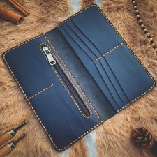 Handmade Leather Book Wallet With Minimalist Design and Good Craftsmanship