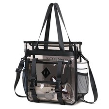 12x6x12 Clear Stadium Tote Bag Heavy Duty PVC Transparent Water Resistant