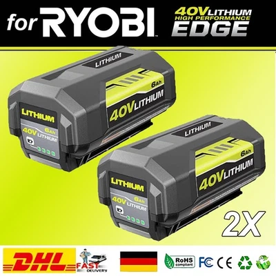 2X für RYOBI Akku 6.0Ah Lithium RY36B40B MAX POWER 36V OP4040A1 RBL1820G akku