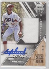 2017 Panini Elite Extra Edition Silver 8/49 CARLOS AGUIAR #FTSA-CA Auto i6j