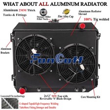 3row Radiator Wshroud Fan Fit 1970-1974 Dodge Challenger Charger Plymouth 5.9l. 3row Radiator Wshroud Fan Fit 1970-1974 Dodge Challenger Charger Plymouth 5.9l.