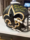 DREW BREES SIGNED NEW ORLEANS SAINTS AUTHENTIC FULL SIZE HELMET BECKETT COA