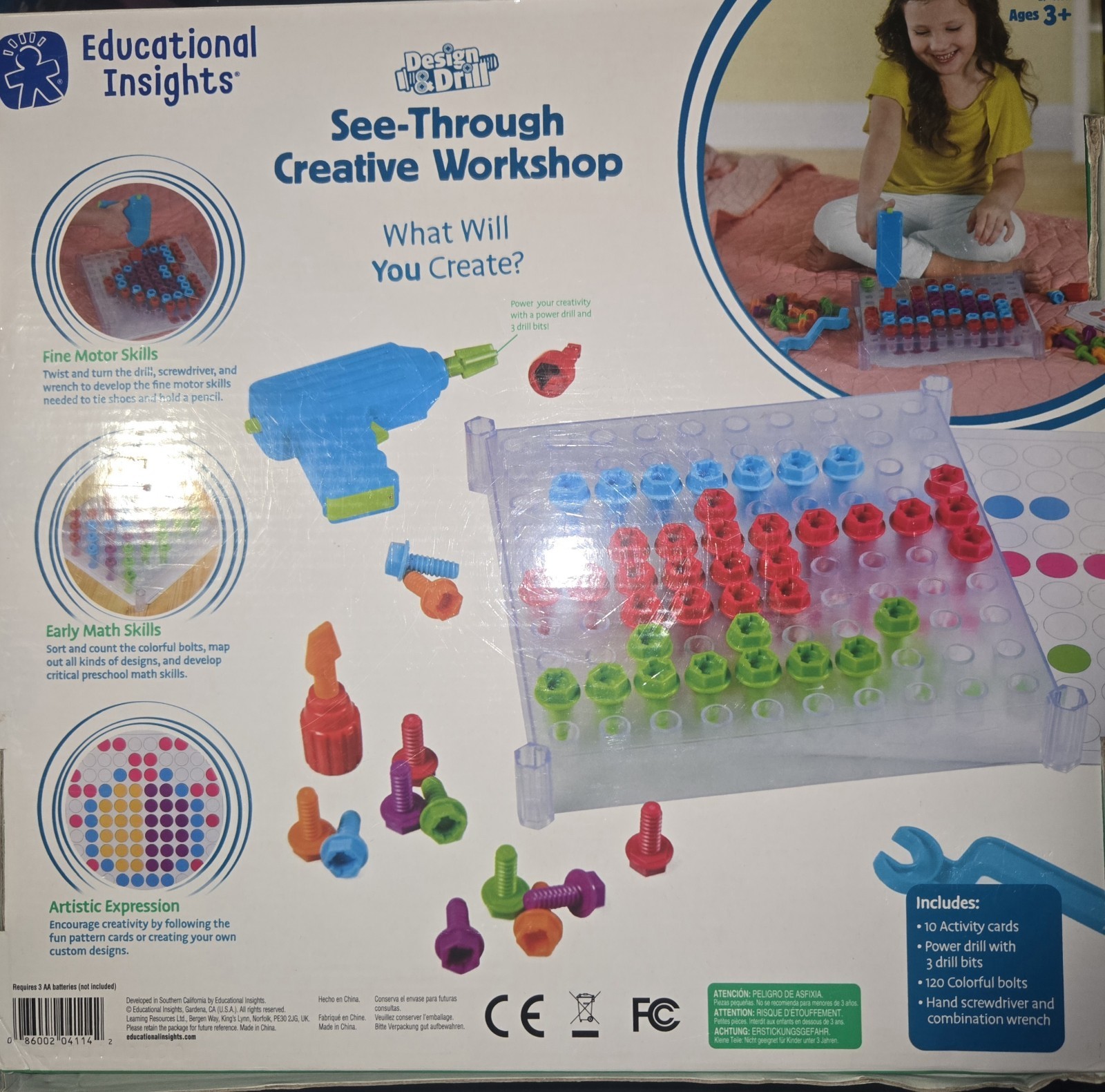 Educational Insights Design & Drill See- Through Creative Workshop STEM Learning