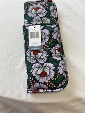 Vera Bradley Curling Iron /Flat Iron Cover Travel Case-NWT-LOTUS SEA MOSS- 49.00
