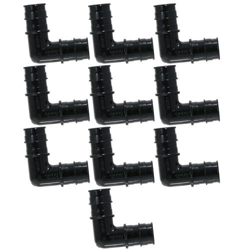 10 Pack  XFITTING 3/4" Pex A Elbow, 3/4" Poly Alloy Expansion Plastic Elbow