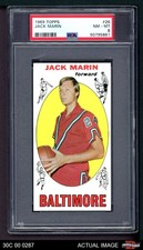 1969 Topps #26 Jack Marin Bullets (Wizards) RC Duke PSA 8 - NM/MT