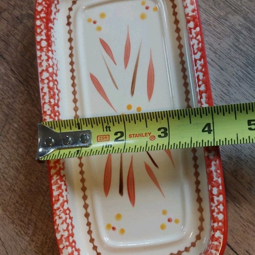 Temptations By Tara Old World Red Butter Dish Cover And Under Plate - Bild 12 von 12