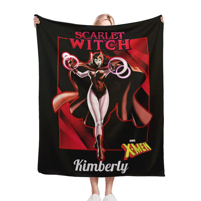 Personalized X-Men Custom Superhero Gift Fleece Blanket