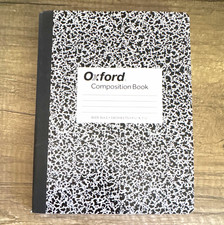 Oxford Composition Book Wide Ruled 100 Sheets 9 3/4 x 7 1/2 Marble 63795