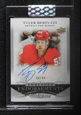 2019-20 Upper Deck Clear Cut Embedded Endorsements /99 Tyler Bertuzzi Auto 1l9t