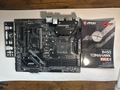 MSI B450 TOMAHAWK MAX 2, AMD Motherboard - Untested - For Parts - Repair