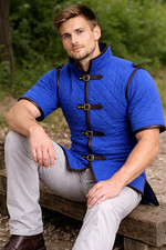 Medieval Gambeson Coat Aketon Padded Jacket SCA LARP Costume for renaissance