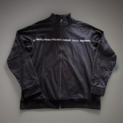 Hugo Boss Homewear Black Authentic Jacket Z w Pockets Mens Size XL New With Tags