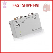 Pyle Ultra Compact Phono Preamp - Mini Turntable Preamp for Audio - Guitar, Micr