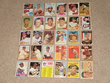30 Cards Topps Vintage Baseball Hank Aaron McCovey HOF 1960s 1970s Card LOT