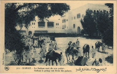 CPA MAROKKO RABAT Le Sultan sort de son palais Flandrin (38142)