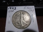 1942 - USA - Walking Liberty - 50 Cent  American Coin - 90% Silver  half dollar