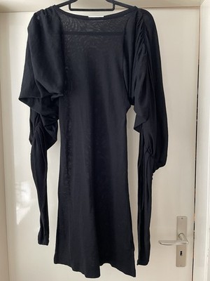 V Ave Shoe Repair Schwarzes Strickkleid S