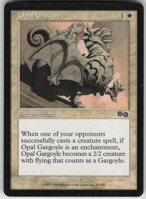 Magic the Gathering TCG Opal Gargoyle C Urza's Saga 25