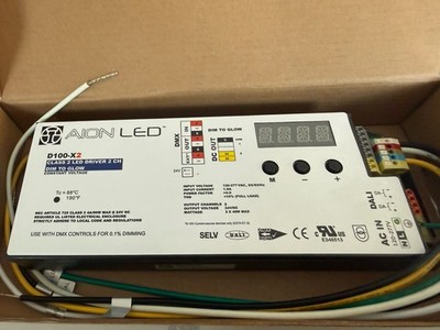 AION LED D100-X2 24V LED DRIVER 2X24V 2X48W MAX 4A DIM TO GLOW