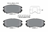 Textar 2389105 Bremsbelagsatz, Scheibenbremse FüR Baic , Bjev , Chana, Changan