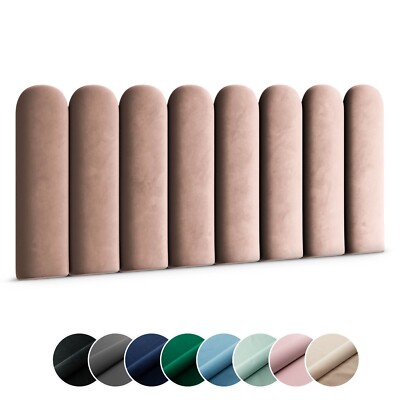 Polsterpaneel ovales WANDPOLSTER Wandkissen Bettkopfteil Wandpaneel Magic Velvet