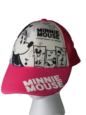 Minnie Mouse Pink Foam Cap Hat Snapback Mesh Trucker Hat