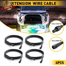 4X 10FT Extension Wire Cable Kit For RGB LED Under Glow Rock Light 4 Pin