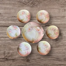 Antique Reinhold Schlegelmilch  (RS Germany) Porcelain Dessert Serving Set