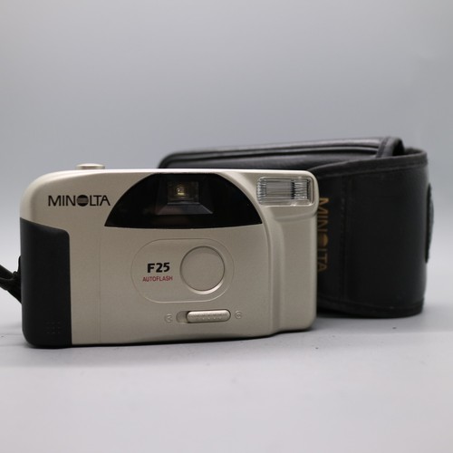 Minolta F 25 35 mm Film Point and Shoot Kamera silbergeprüft