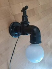 Steinebach Leuchten Pop Art Wandlampe Wasserhahn 70er Jahre Keramik Korpus 