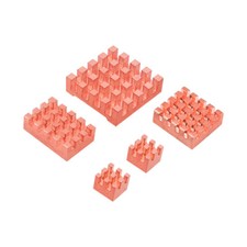 Pure Copper Heat Sink with Thermal Adhesive for Raspberry pi5 Development Boards